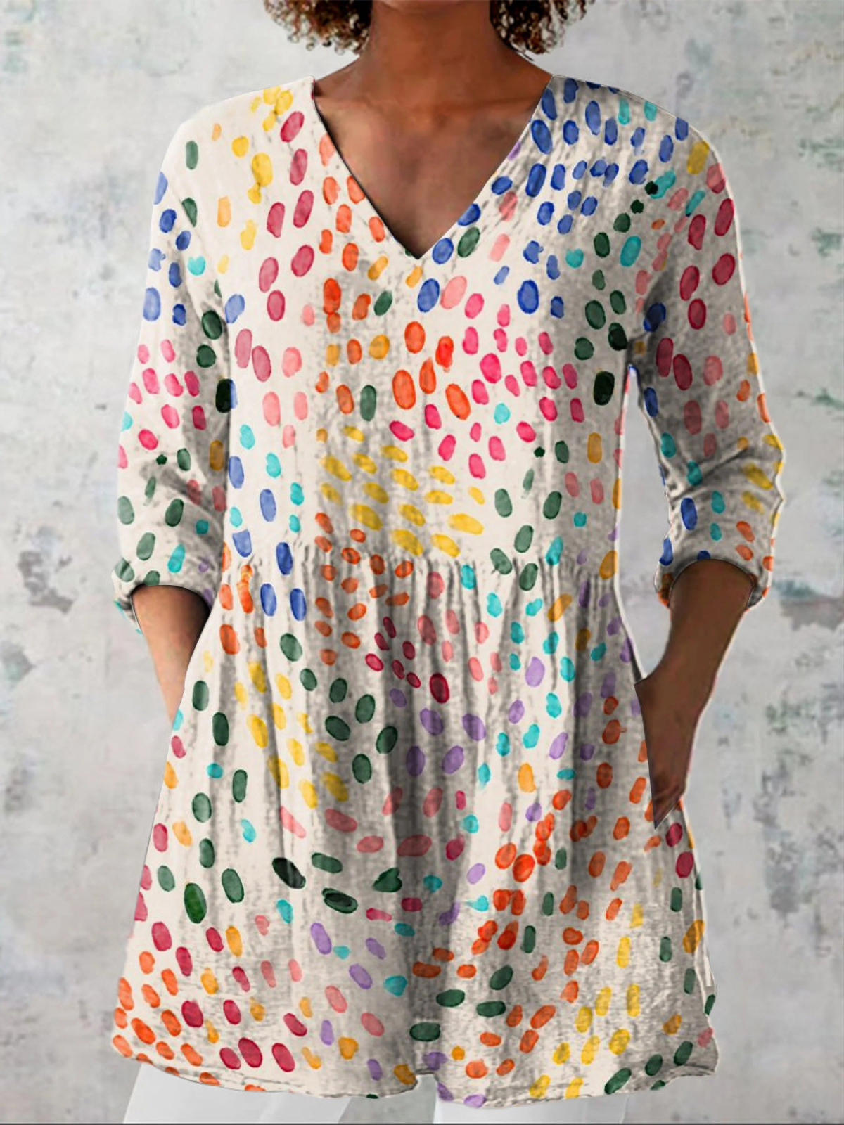 Blusa Oversize con Diseño Vibrante