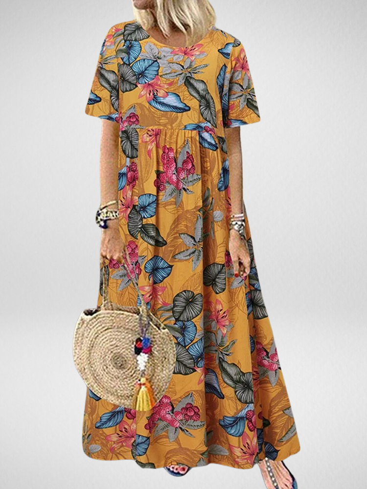 Vestido Maxi Floral Boho
