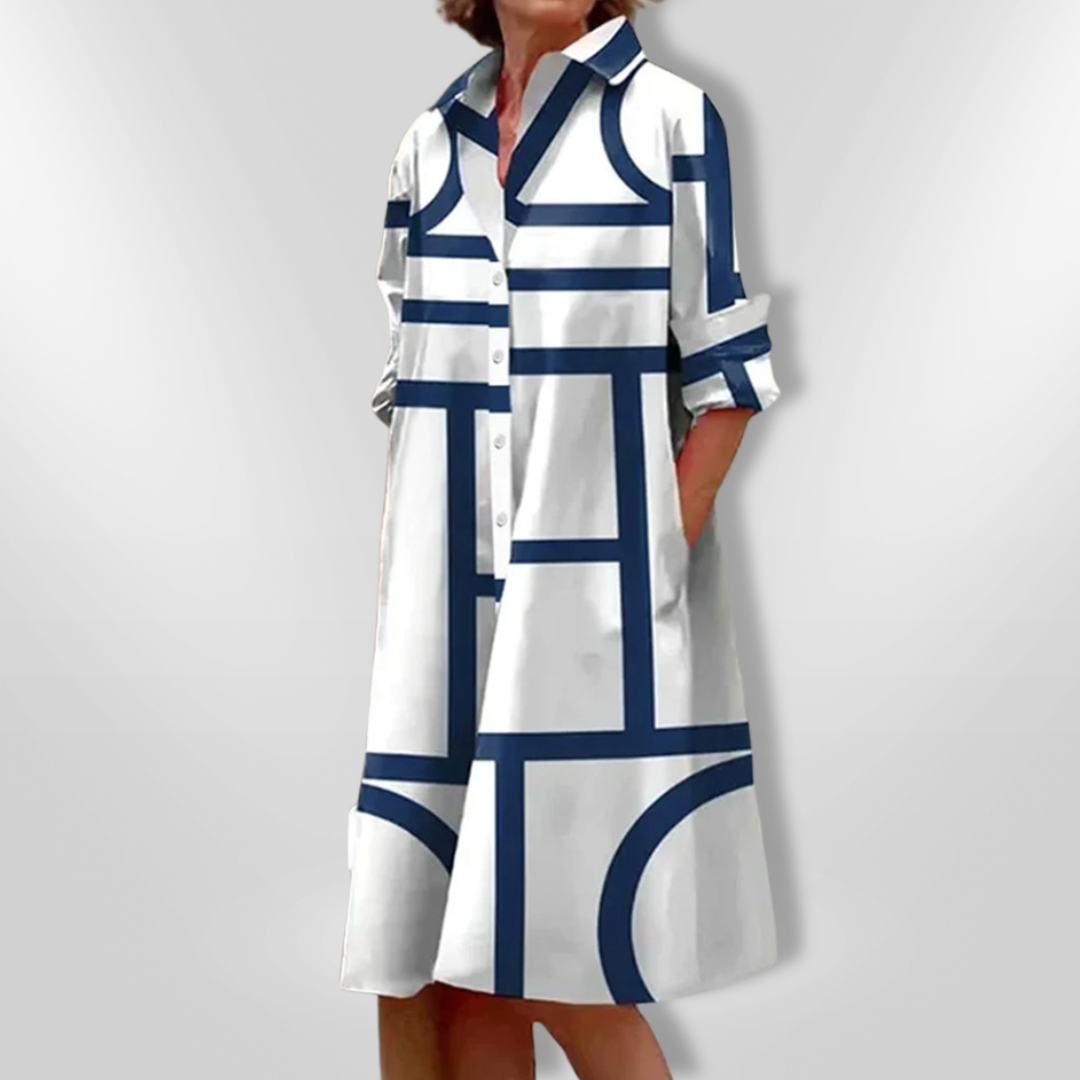 Vestido Midi Geométrico