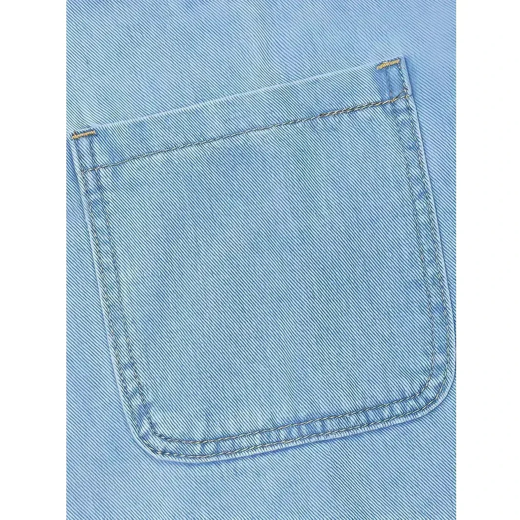 Vestidos relajados con look denim