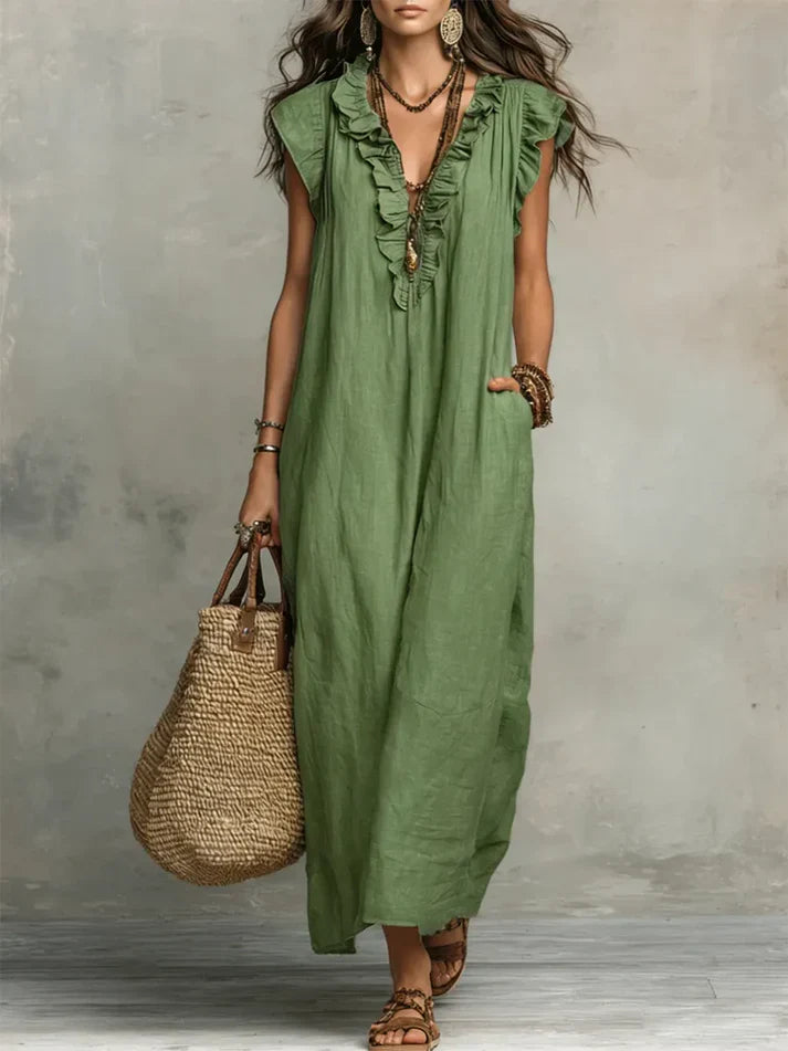 Vestido Largo Bohemio Fluido