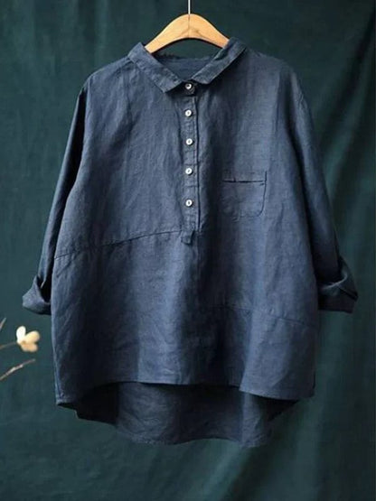 Blusa Linne Elegante para el Verano