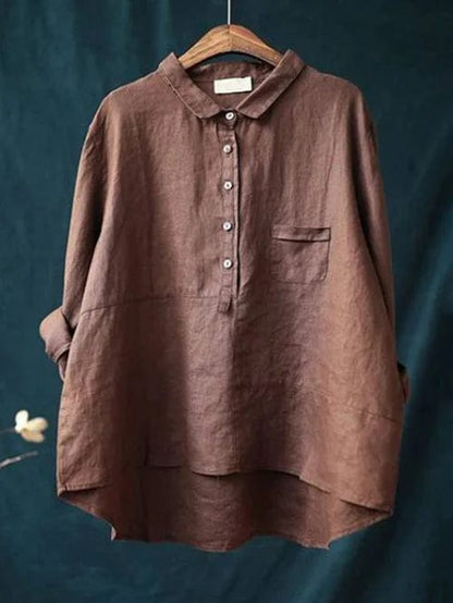 Blusa Linne Elegante para el Verano
