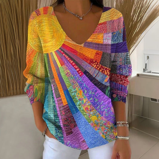 Blusa Vintage Colorida