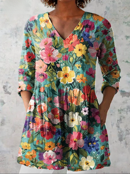 Blusa Amplia con Diseño Impactante