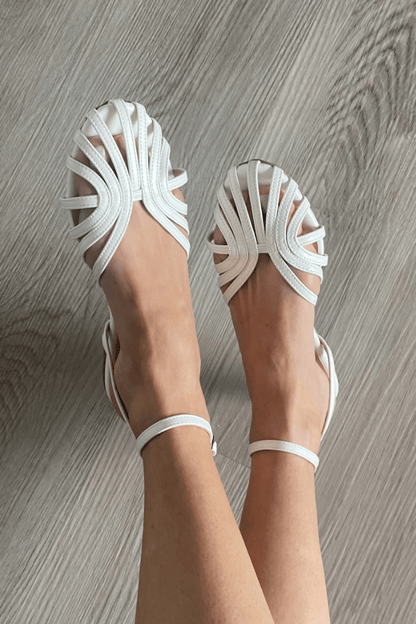 Sandalias Joyas Doradas