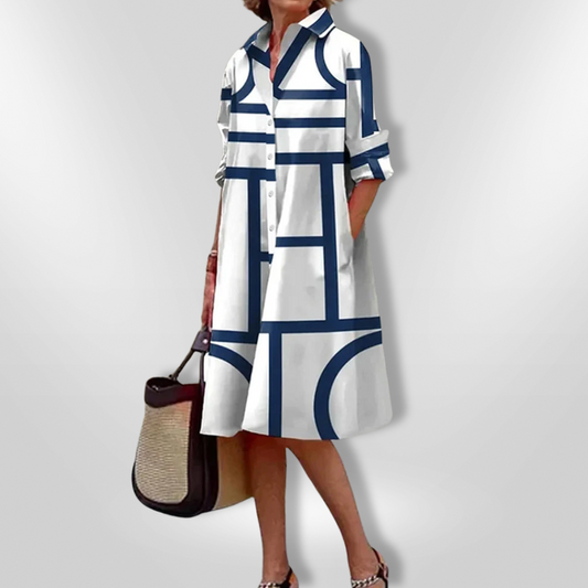 Vestido Midi Geométrico