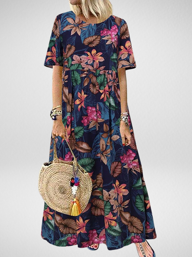 Vestido Maxi Floral Boho