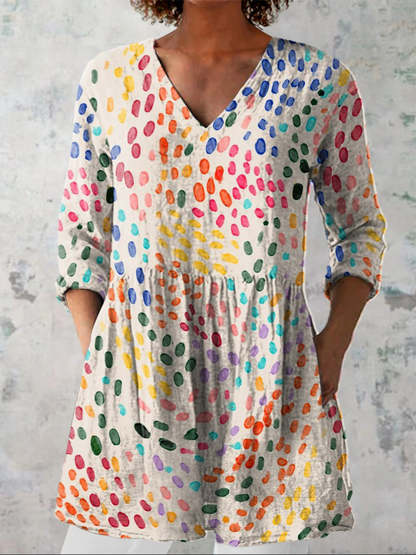 Blusa Oversize con Diseño Vibrante