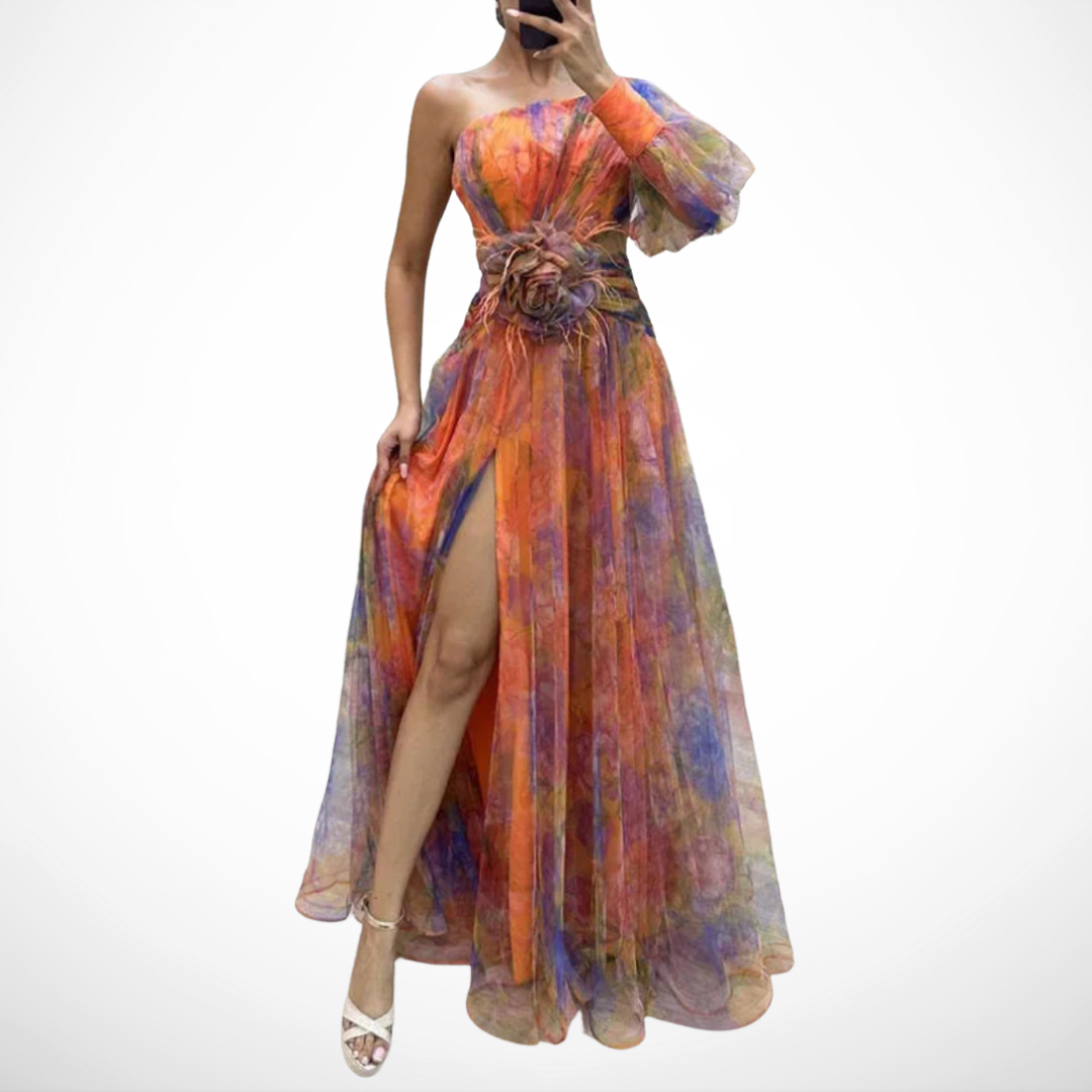 Vestido Floral con Toque de Elegancia