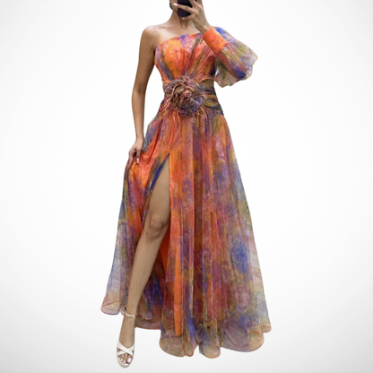 Vestido Floral con Toque de Elegancia