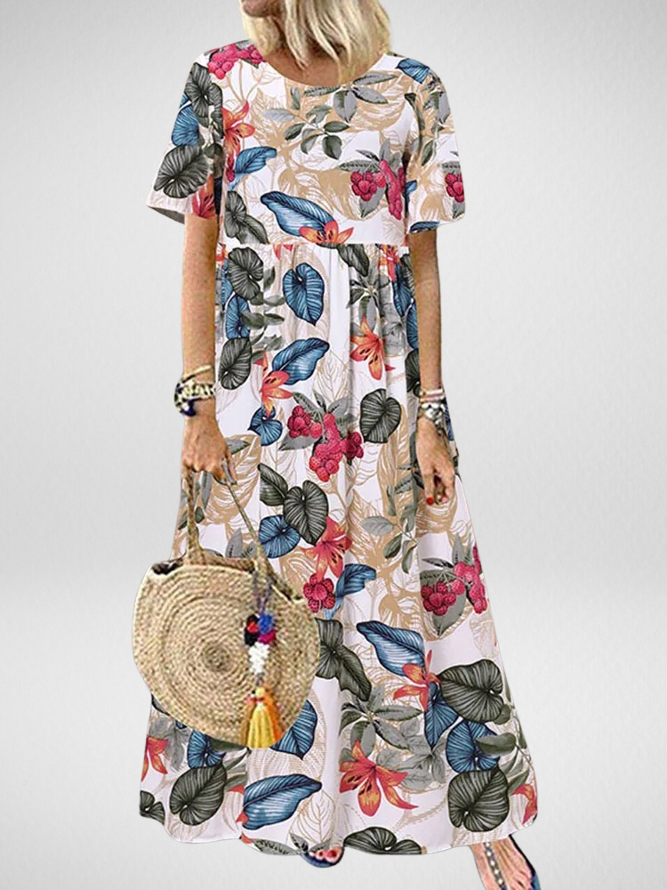 Vestido Maxi Floral Boho