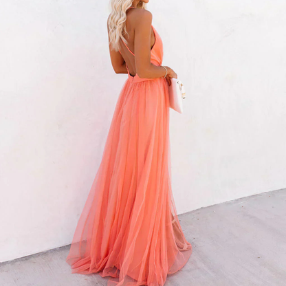 Vestido Maxi en Luz Coral