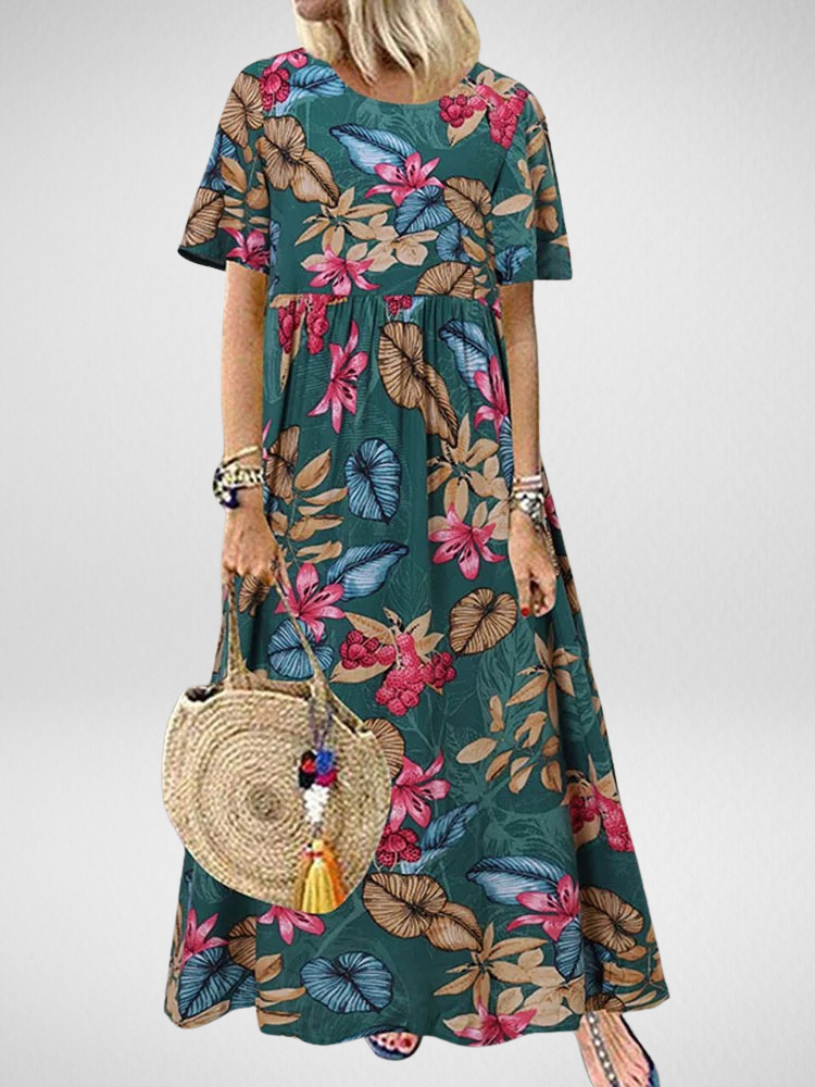 Vestido Maxi Floral Boho