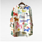Blusa de Manga Larga con Estampado Equilibrado