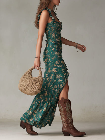 Vestido Elegante con Escote Bohemio Giada