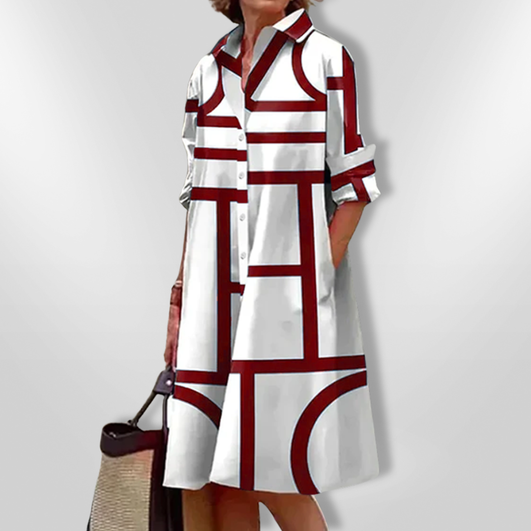 Vestido Midi Geométrico