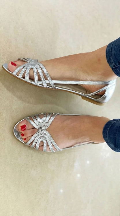 Sandalias Doradas Luz de Verano