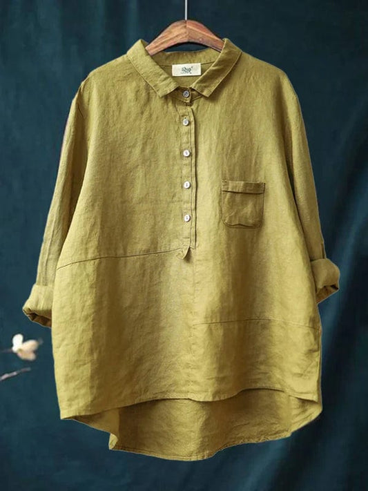 Blusa Linne Elegante para el Verano