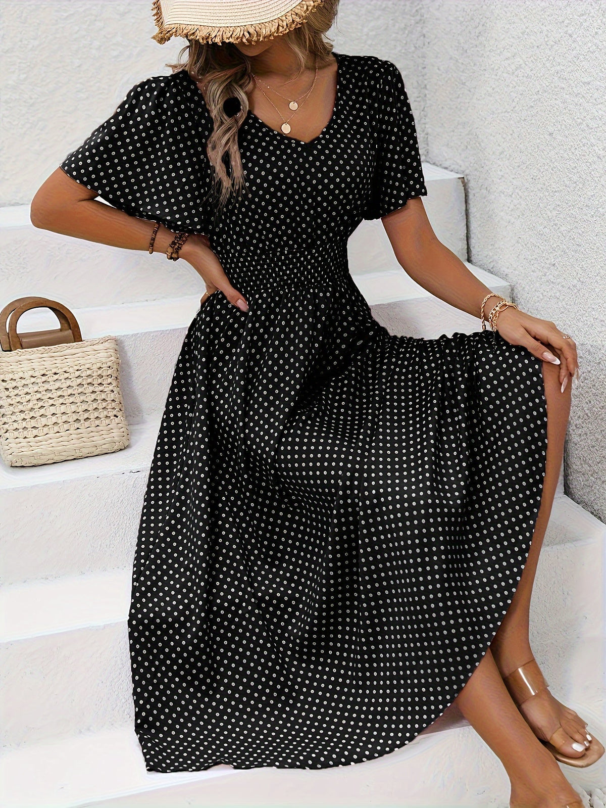 Vestido Chic de Lunares Élisa