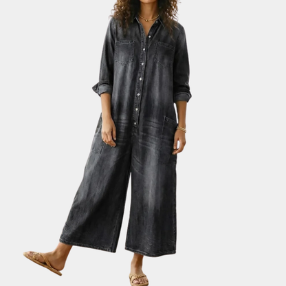 Mono denim con botones