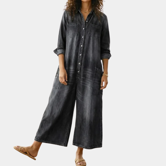 Mono denim con botones