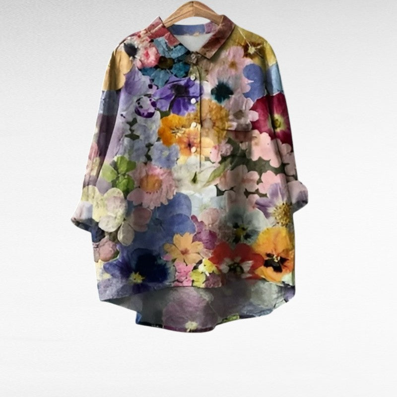 Blusa Elegante de Verano en Linne