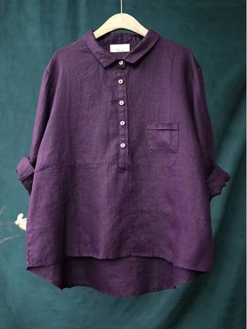 Blusa Linne Elegante para el Verano