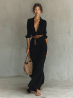Vestido Maxi con Cinturón
