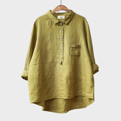 Blusa Linne Elegante para el Verano