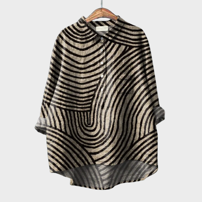 Elegante Blusa de Verano en Linne