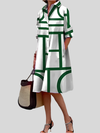 Vestido Midi Geométrico