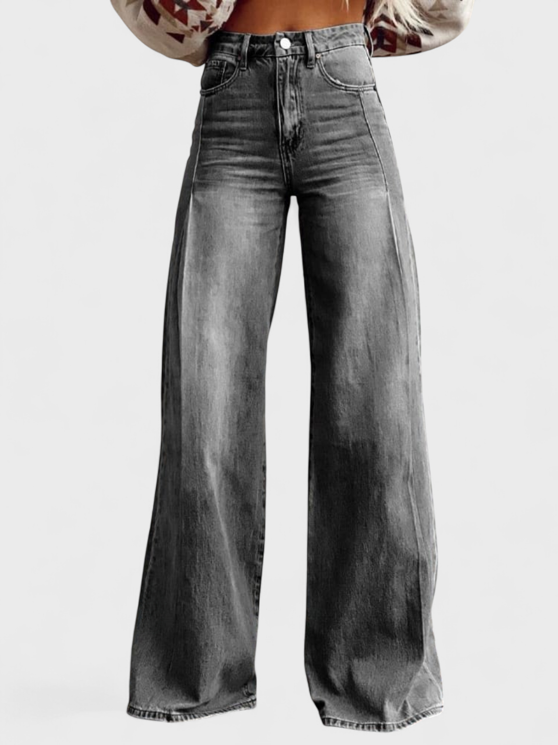 Avery – Pantaloni eleganti a gamba larga
