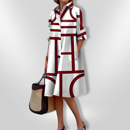 Vestido Midi Geométrico