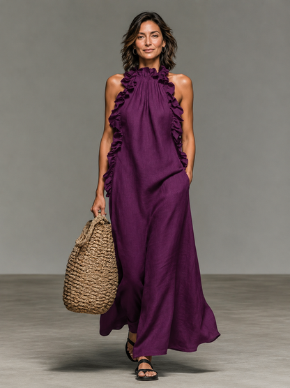 Vestido Maxi con Bolsillos