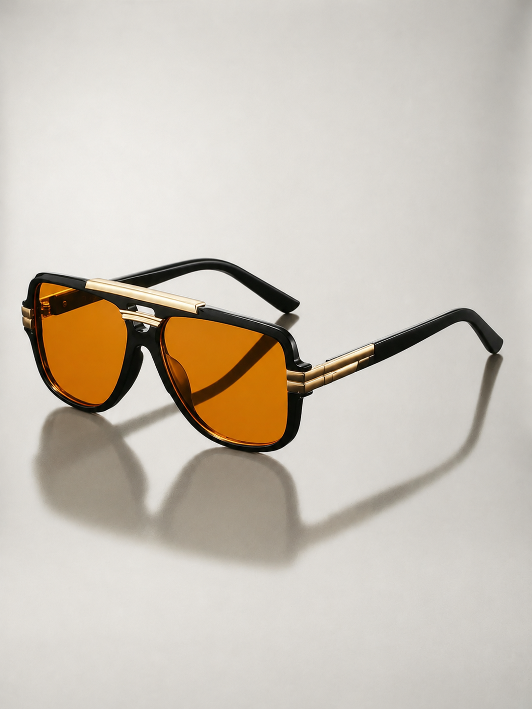 Gafas de Sol Retro Degradadas con Doble Puente