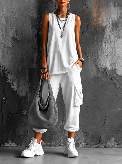 Conjunto casual de confort urbano