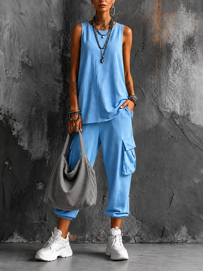 Conjunto casual de confort urbano