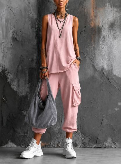 Conjunto casual de confort urbano