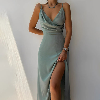 Vestido Elegante con Escote Victoria