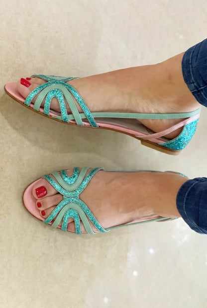Sandalias Doradas Luz de Verano