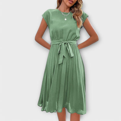 Vestido Midi Plisado para el Verano