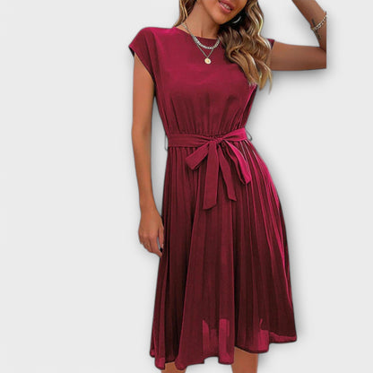 Vestido Midi Plisado para el Verano