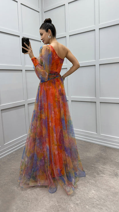 Vestido Floral con Toque de Elegancia