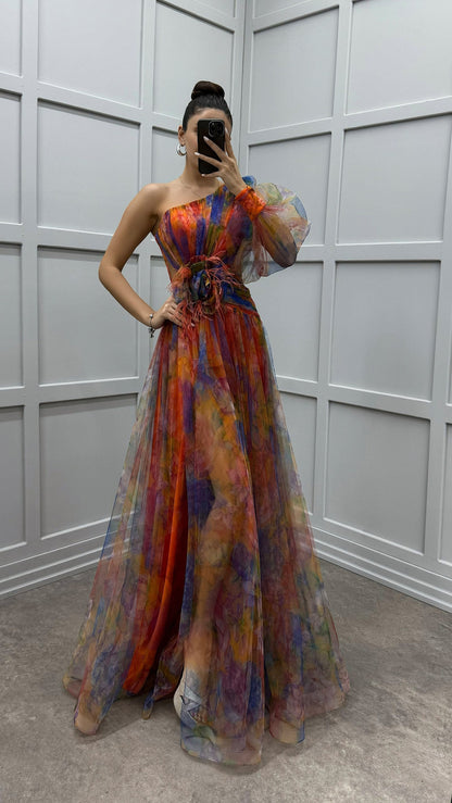 Vestido Floral con Toque de Elegancia