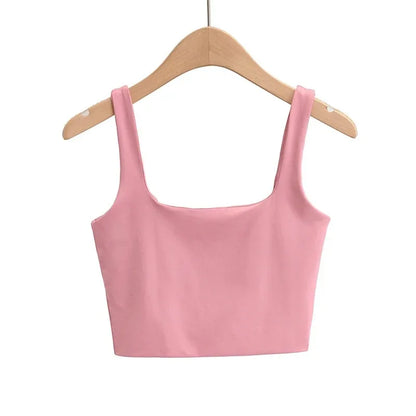 Top de Tirantes con Escote Cuadrado para Mujer