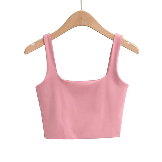 Top de Tirantes con Escote Cuadrado para Mujer
