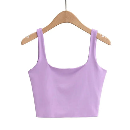 Top de Tirantes con Escote Cuadrado para Mujer