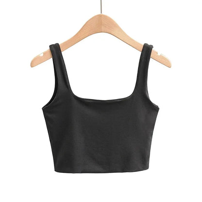 Top de Tirantes con Escote Cuadrado para Mujer