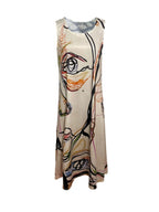Vestido Largo Estampado Bohemio